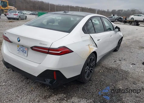 2026 BMW 530I xDrive from USA, damaged, VIN WBA53FJ0XTCW42773